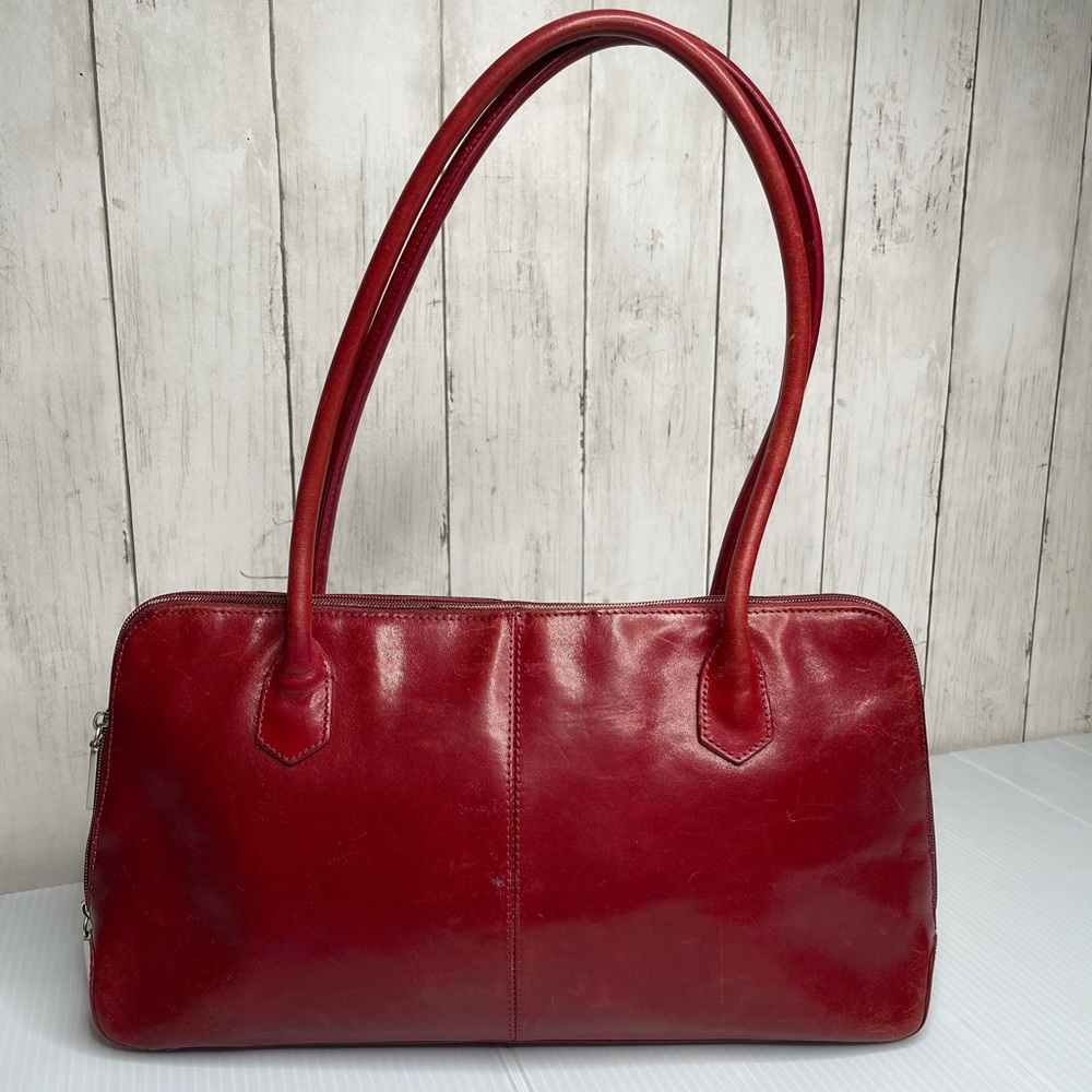 Hobo International Paula Red Leather Satchel